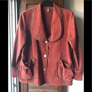 Corduroy jacket women US size 18 -1Х